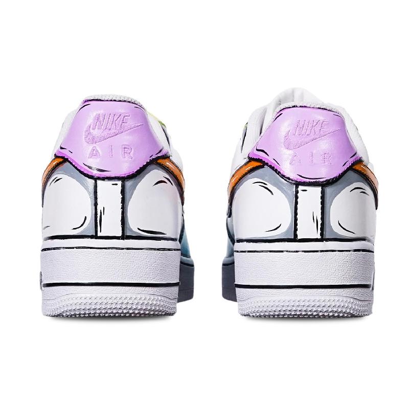 [Custom 2D blue Green Purple]  Air Force 1 Skateboarding Shoes Women's