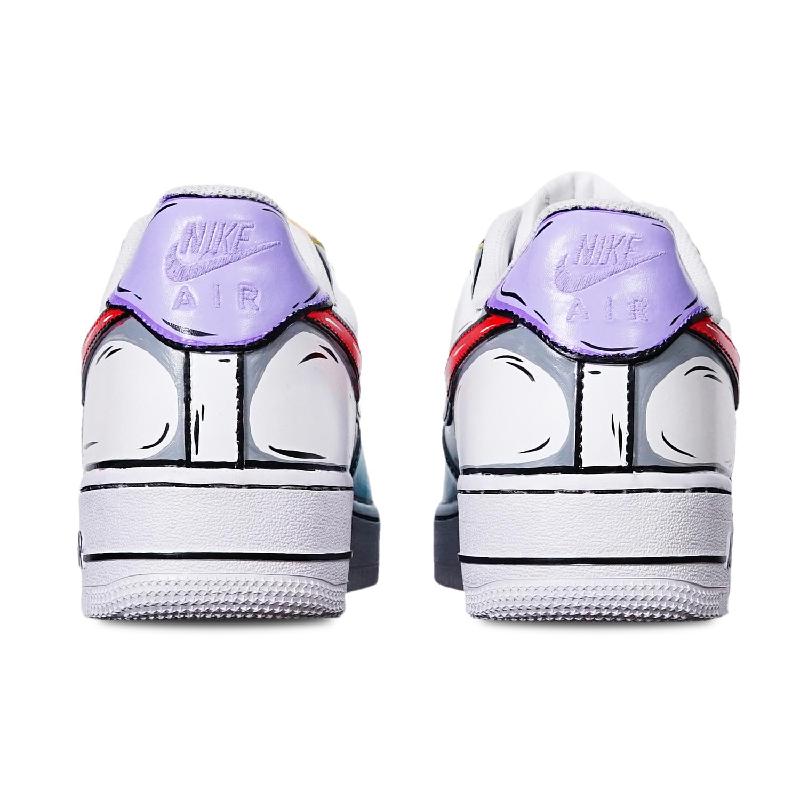 [Custom 2D blue Yellow Purple]  Air Force 1 Skateboarding Shoes Women's