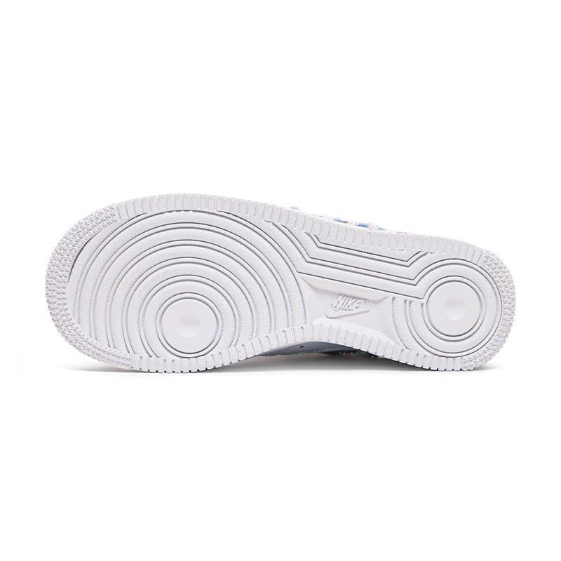 [Custom Christmas blue diamond-shaped pearl women's edition]  Air Force 1 Skateboarding Shoes Women's