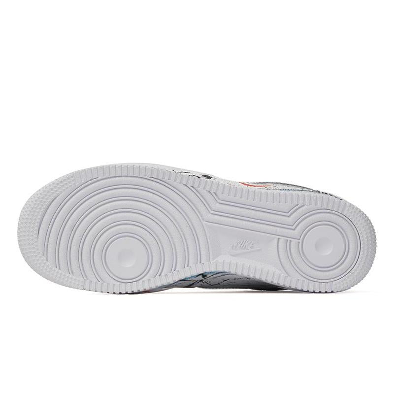 [Custom Women's low-top world sneakers]  Air Force 1 Skateboarding Shoes Women's Low-top White/Multicolor