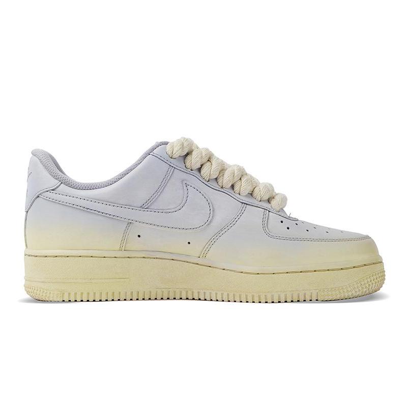 [Custom Low-top haze purple sneakers for women]  Air Force 1 Skateboarding Shoes Women's Low-top Purple/Yellow