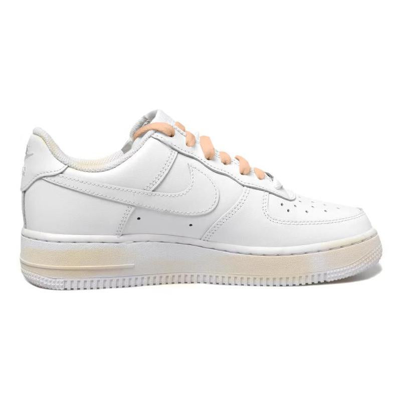 [Custom Cat]  Air Force 1 Skateboarding Shoes Women's Low-top White