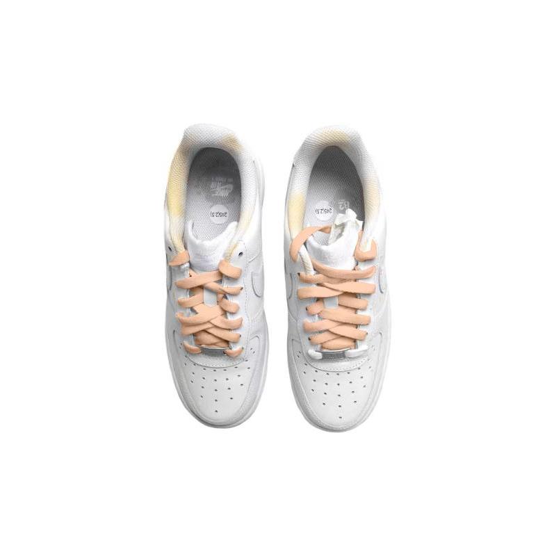 [Custom Cat]  Air Force 1 Skateboarding Shoes Women's Low-top White