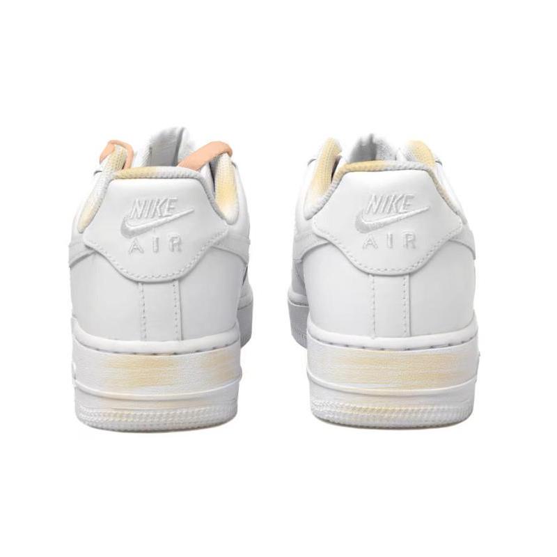 [Custom Cat]  Air Force 1 Skateboarding Shoes Women's Low-top White