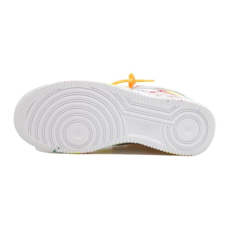 [Custom Colorful ink-splashing female]  Air Force 1 Skateboarding Shoes Women's