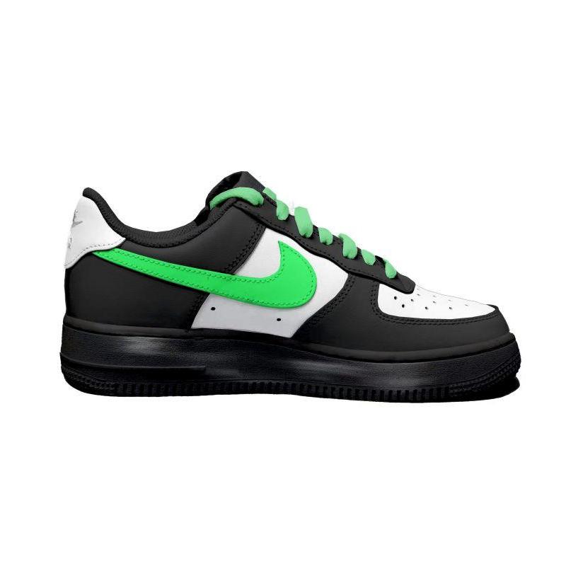 [Custom Green three-hooked female]  Air Force 1 Skateboarding Shoes Women's