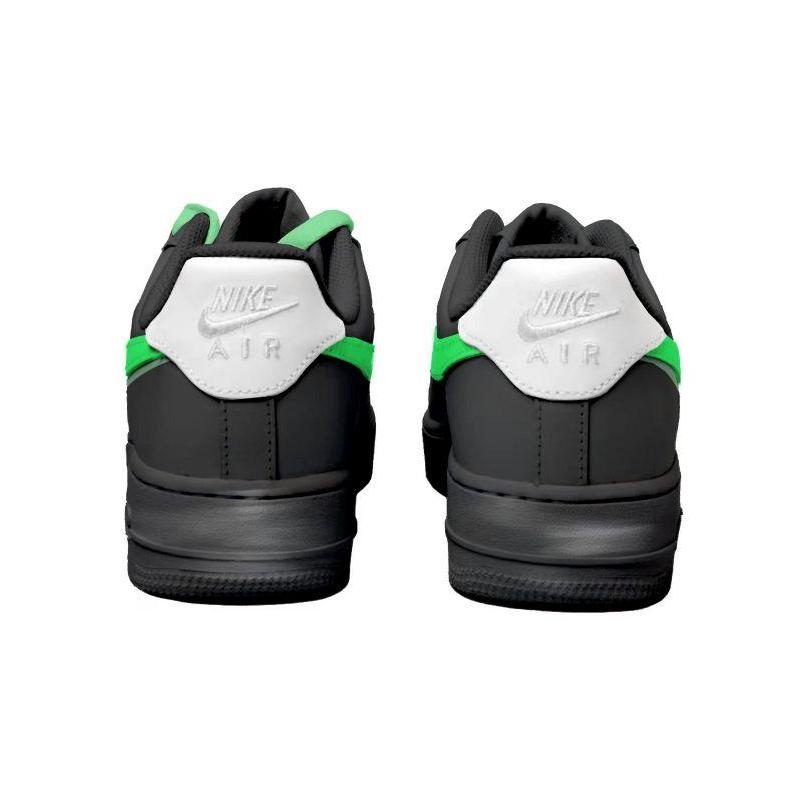 [Custom Green three-hooked female]  Air Force 1 Skateboarding Shoes Women's