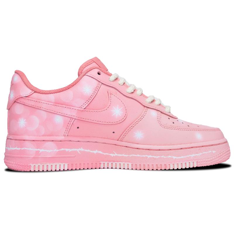 [Custom Saint Valentine stained roses]  Air Force 1 Skateboarding Shoes Women's