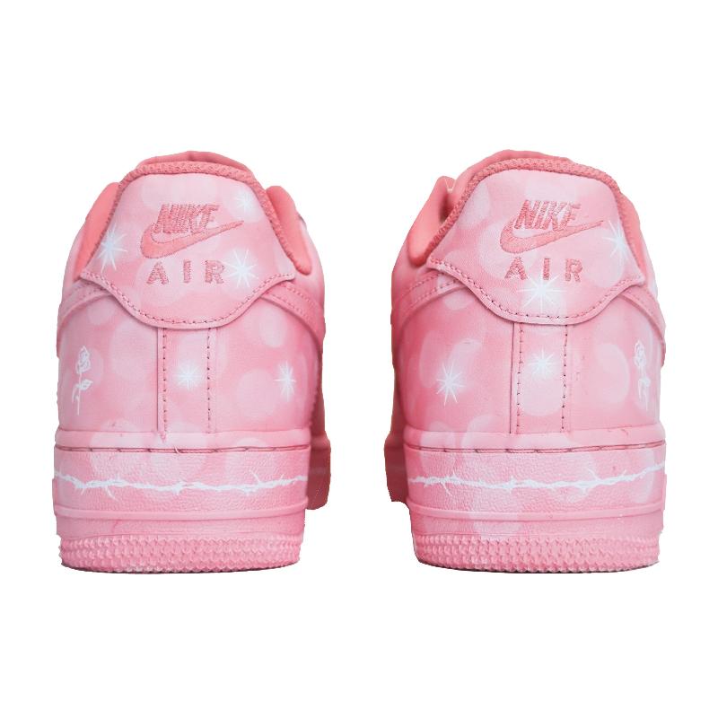 [Custom Saint Valentine stained roses]  Air Force 1 Skateboarding Shoes Women's