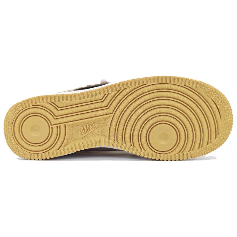 [Custom Christmas party]  Air Force 1 Skateboarding Shoes Women's Low-top Brown/brown/beige/red/green/white