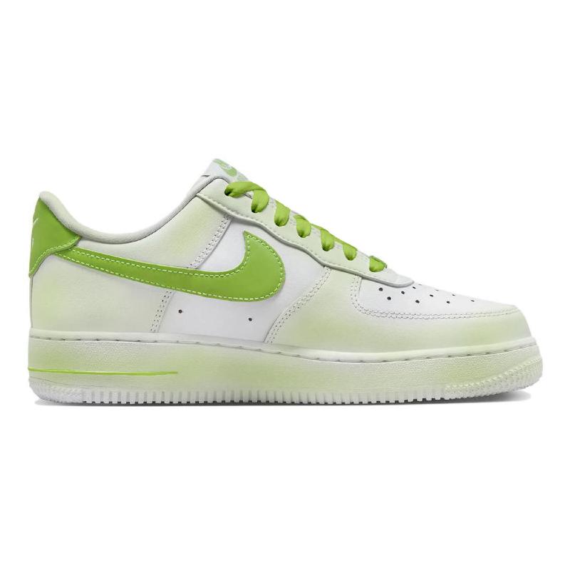 [Custom Happy Puppy]  Air Force 1 Skateboard Shoes Women's Low-Top White/Green