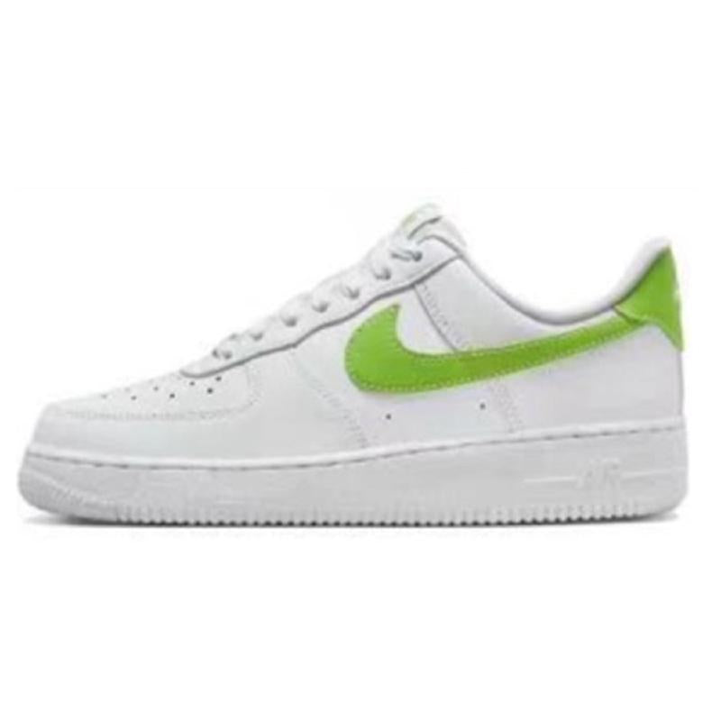 [Custom Happy Puppy]  Air Force 1 Skateboard Shoes Women's Low-Top White/Green