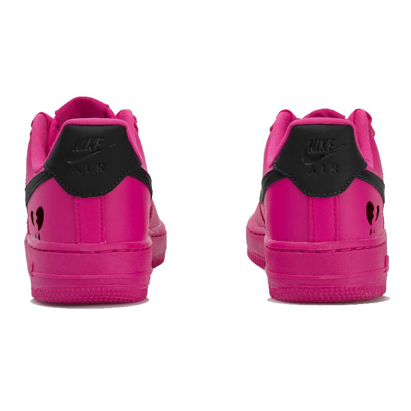 [Custom Rose pink double-hook]  Air Force 1 Skateboarding Shoes Women's