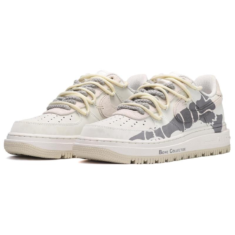[Custom The male bone collector is grayish-white]  Air Force 1 Skateboarding Shoes Men