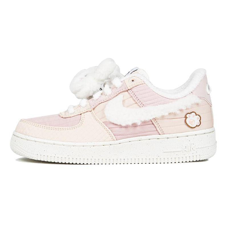 [Custom Cute Fluffy Bunny Paws]  Air Force 1 Skateboarding Shoes Women's