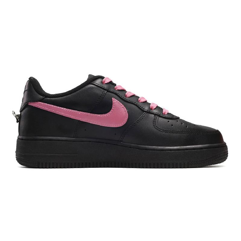 [Custom Female Shadow Floyd black pink]  Air Force 1 Skateboarding Shoes Women's Low-top Black/Pink