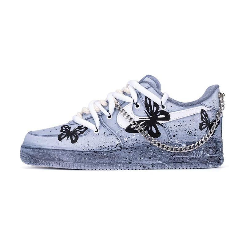 [Custom Women's retro butterfly]  Air Force 1 Skateboarding Shoes Women's