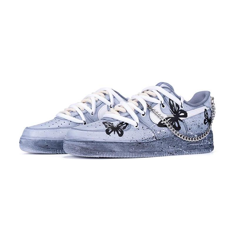 [Custom Women's retro butterfly]  Air Force 1 Skateboarding Shoes Women's