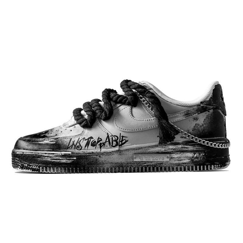 [Custom Dark Halloween]  Air Force 1 Skateboarding Shoes Unisex