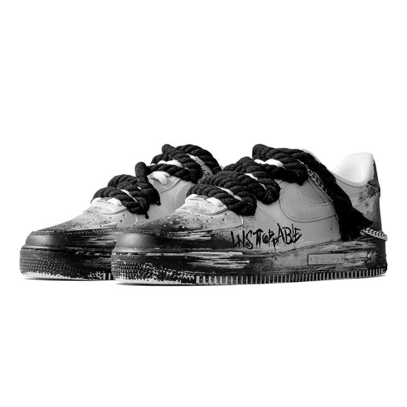 [Custom Dark Halloween]  Air Force 1 Skateboarding Shoes Unisex