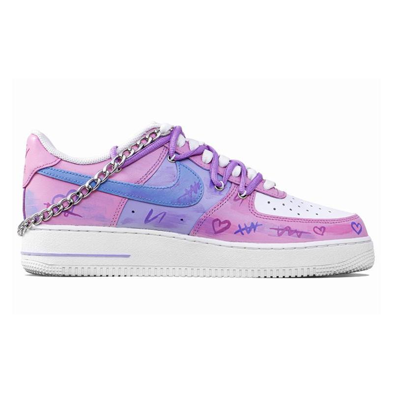 [Custom Dopamine Color contrast]  Air Force 1 Skateboarding Shoes Women's