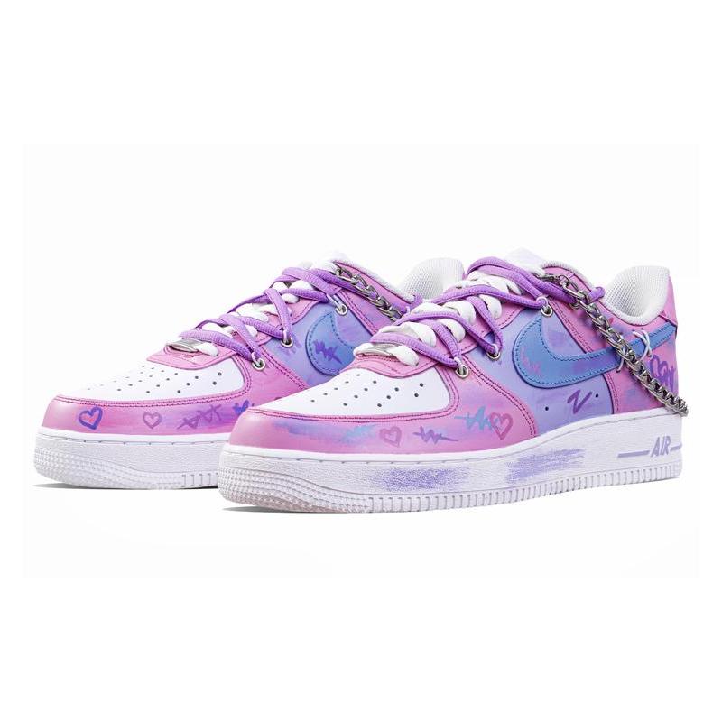 [Custom Dopamine Color contrast]  Air Force 1 Skateboarding Shoes Women's