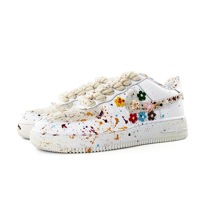 [Custom Valentine's Day sticker flowers]  Air Force 1 Skateboarding Shoes Women's