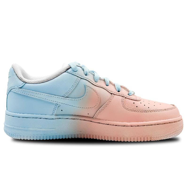 [Custom Dreamy Star Language]  Air Force 1 Skateboarding Shoes Women's Low-top Blue