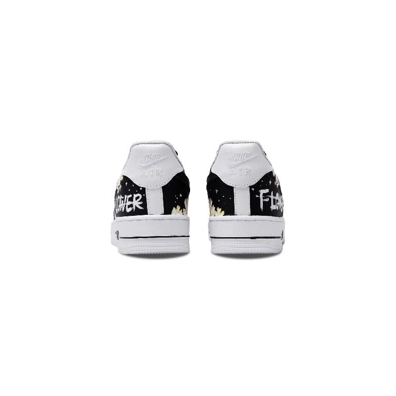 [Custom Encounter Daisy women's style]  Air Force 1 Skateboarding Shoes Women's Low-top White/yellow