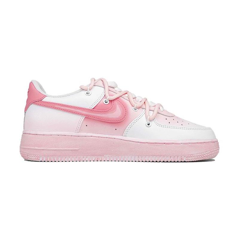 [Custom Women's teddy bear gummy candies in pink and white]  Air Force 1 Skateboarding Shoes Women's