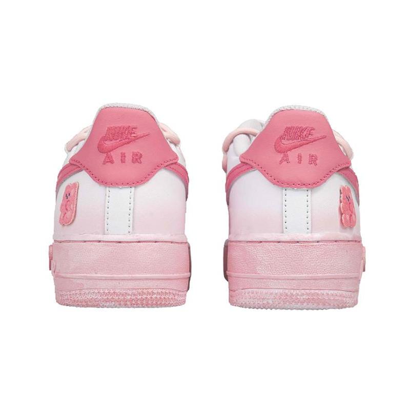 [Custom Women's teddy bear gummy candies in pink and white]  Air Force 1 Skateboarding Shoes Women's