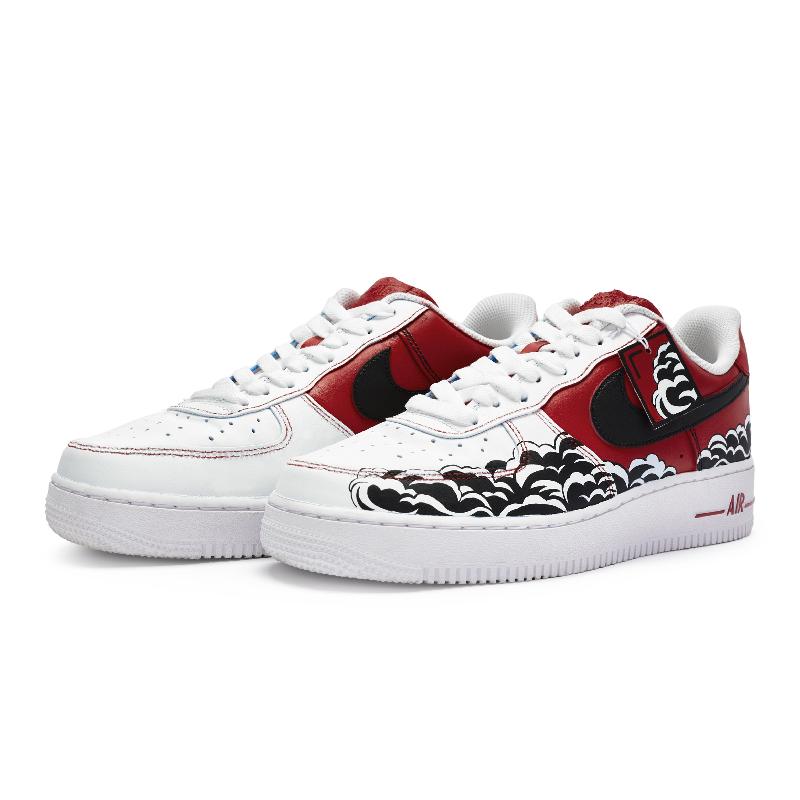 [Custom A woman's beauty is like a rose river]  Air Force 1 Skateboarding Shoes Women's Low-top White