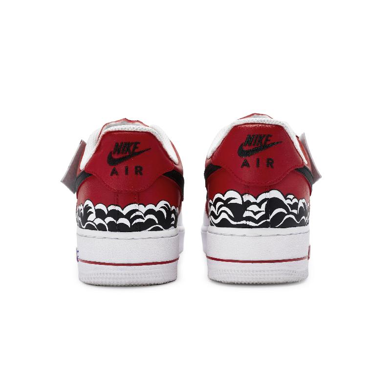 [Custom A woman's beauty is like a rose river]  Air Force 1 Skateboarding Shoes Women's Low-top White