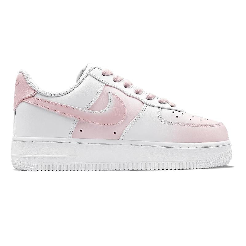[Custom Summer Peach Peach]  Air Force 1 Skateboarding Shoes Women's Low-top Pink/white