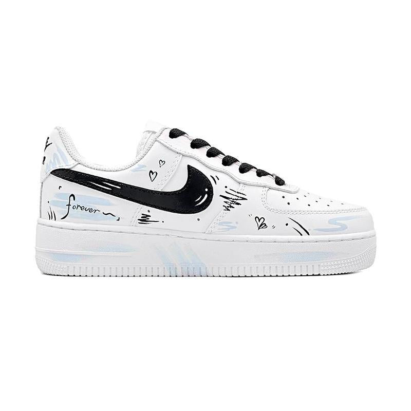 [Custom Blue Explosive Bingo]  Air Force 1 Skateboarding Shoes Women's