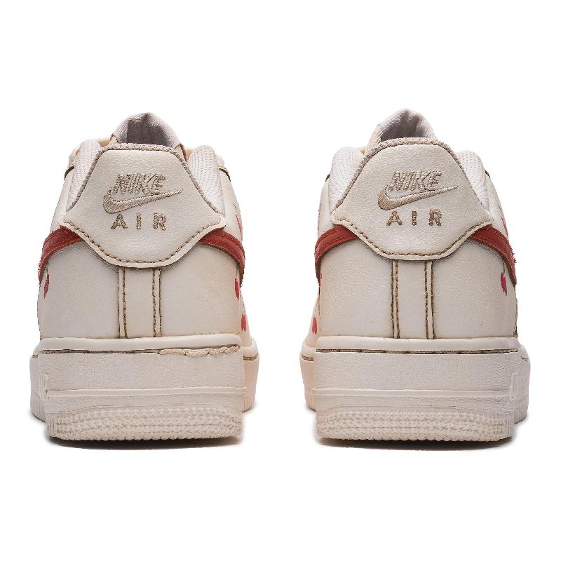 [Custom Coffee dyed cherries]  Air Force 1 Kids' Skateboarding Shoes Grade School