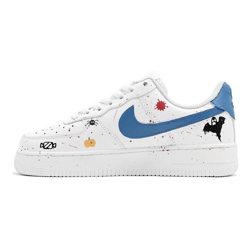[Custom Halloween Batgirl]  Air Force 1 Skateboarding Shoes Women's Low-top Black