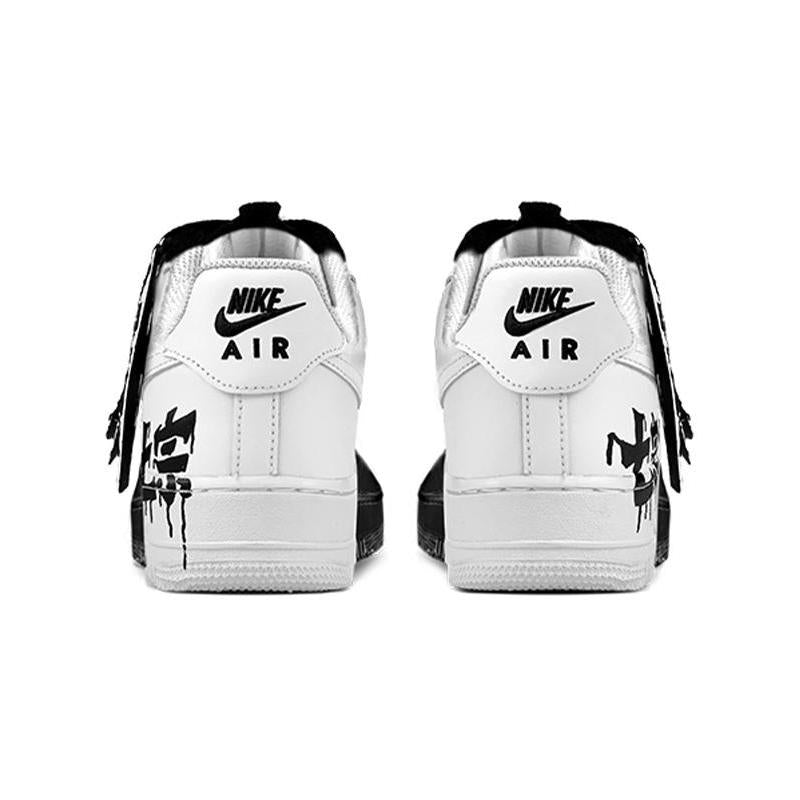 [Custom The female version of Dark Seven Deadly SINS BUG Black and White]  Air Force 1 Skateboarding Shoes Women's Low-top Black/white