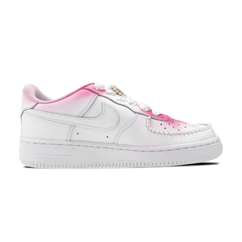 [Custom 520 Girls' Blush For Girls]  Air Force 1 Skateboarding Shoes Women's