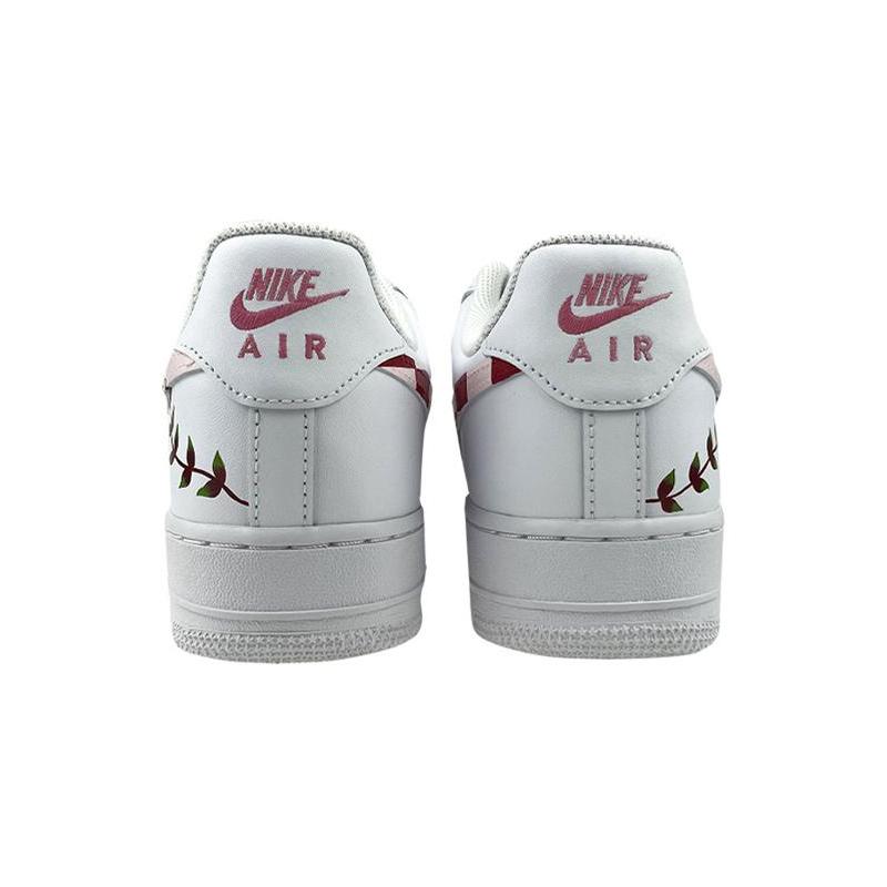[Custom The female model, Nezuko Kamado]  Air Force 1 Skateboarding Shoes Women's Low-top White/powder