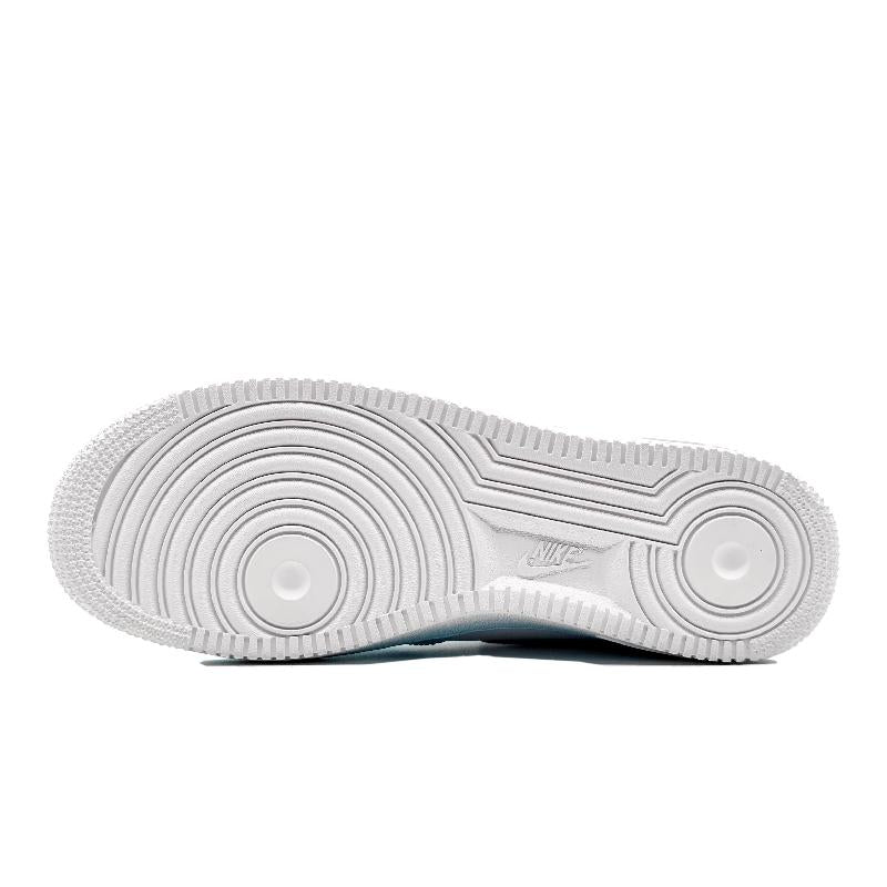 [Custom Women's dynamic 2D blue and gray style]  Air Force 1 Skateboarding Shoes Women's