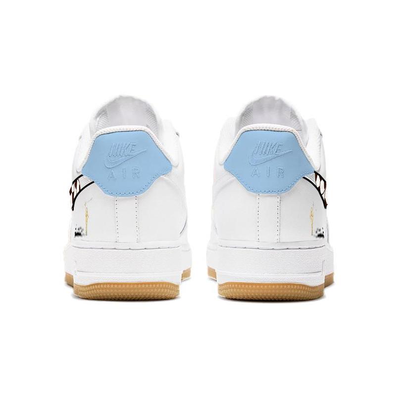 [Custom Football World Cup]  Air Force 1 Skateboarding Shoes Men Low-top Blue/white