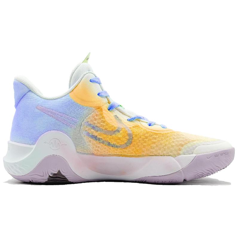 [Custom Leaves Scatter Golden]  KD Trey 5 IX Vintage Basketball Shoes Unisex Low-top Yellow