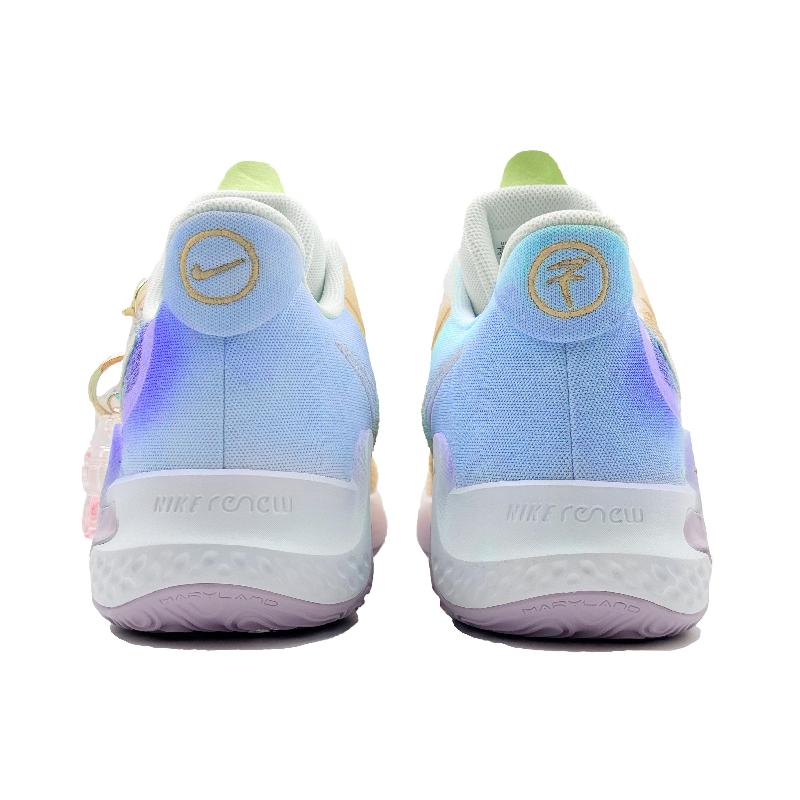 [Custom Leaves Scatter Golden]  KD Trey 5 IX Vintage Basketball Shoes Unisex Low-top Yellow