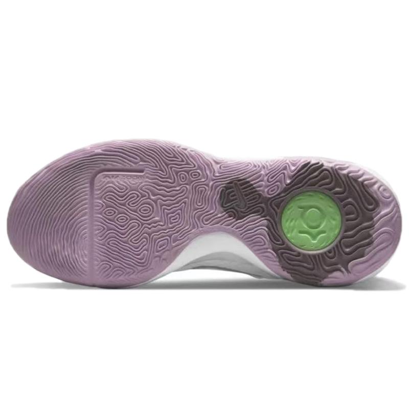 [Custom Leaves Scatter Golden]  KD Trey 5 IX Vintage Basketball Shoes Unisex Low-top Yellow