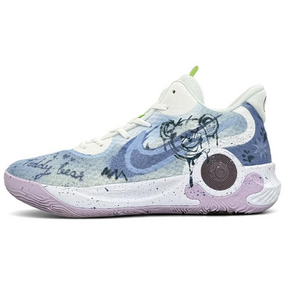 [Custom Prank Bear]  KD Trey 5 IX Vintage Basketball Shoes Unisex Mid-top Purple