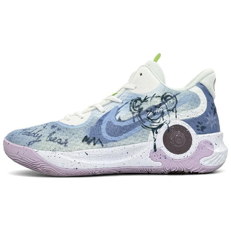 [Custom Prank Bear]  KD Trey 5 IX Vintage Basketball Shoes Unisex Mid-top Purple