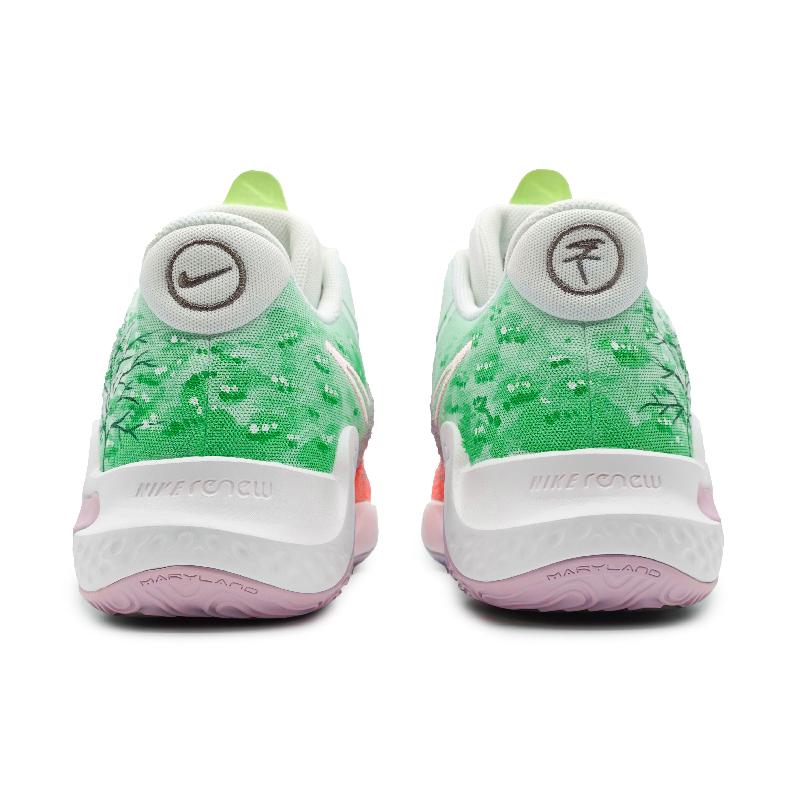 [Custom Four-season Cherry Blossoms]  Trey 5 Vintage Basketball Shoes Unisex Mid-top Red/Pink/Green