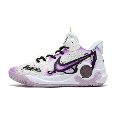 [Custom Death Scythe]  KD Trey 5 IX Vintage Basketball Shoes Unisex Mid-top Purple/white