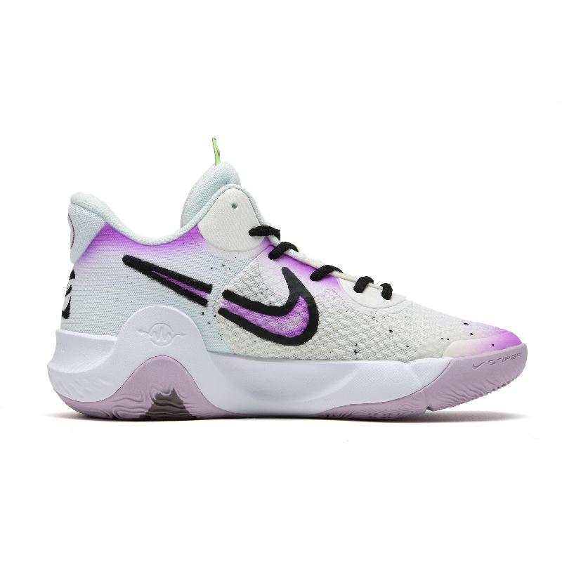 [Custom Death Scythe]  KD Trey 5 IX Vintage Basketball Shoes Unisex Mid-top Purple/white